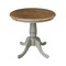 International Concepts 30 in. Round Pedestal Dining Table with 2 Madrid LadderBack Chairs K41-30RT-C2-2 - alternate 4